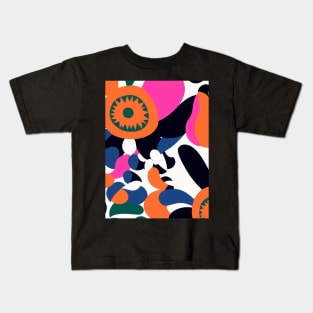 Colorful Flower Pattern V10 Kids T-Shirt